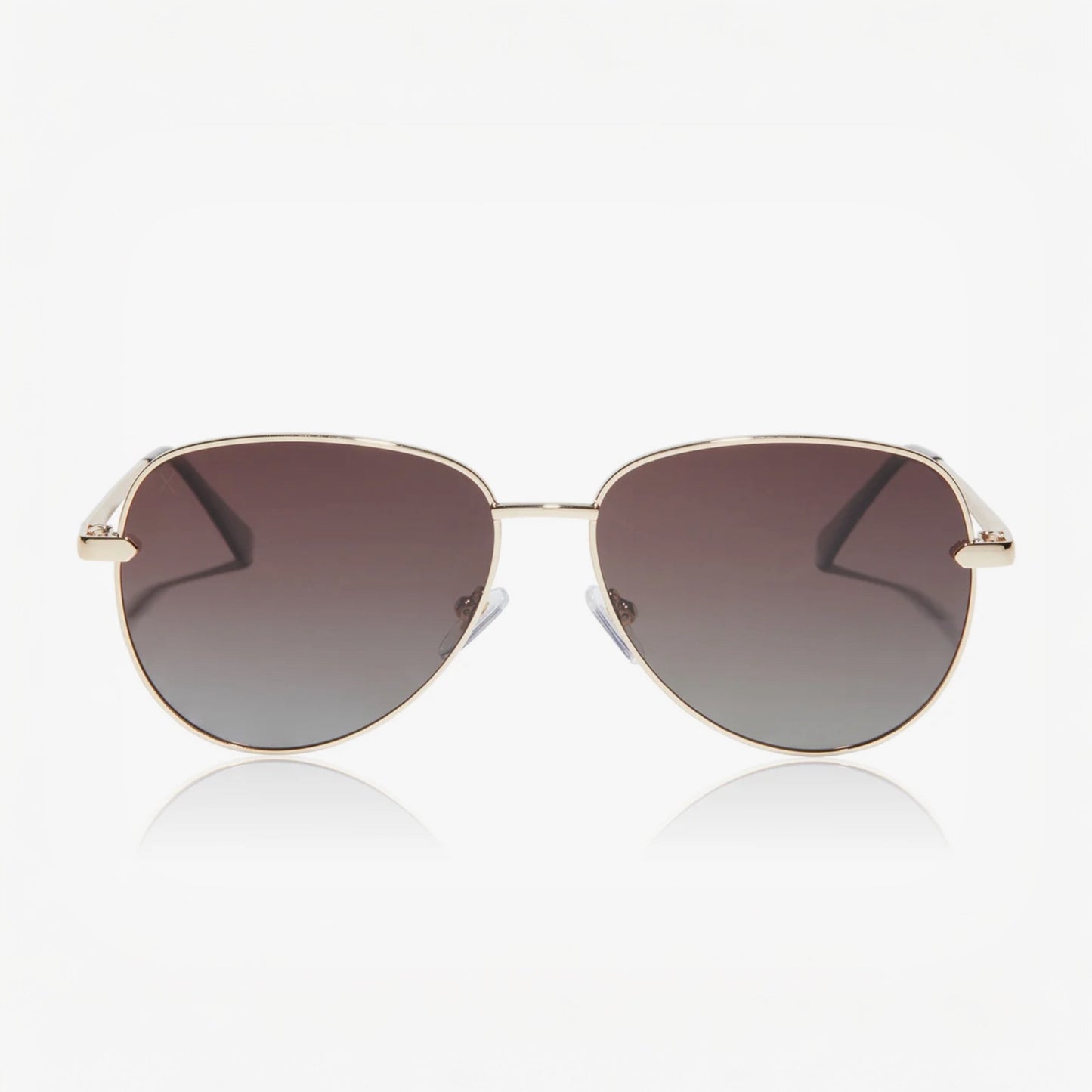 After Party Sunglasses: Gold + Brown Polarized