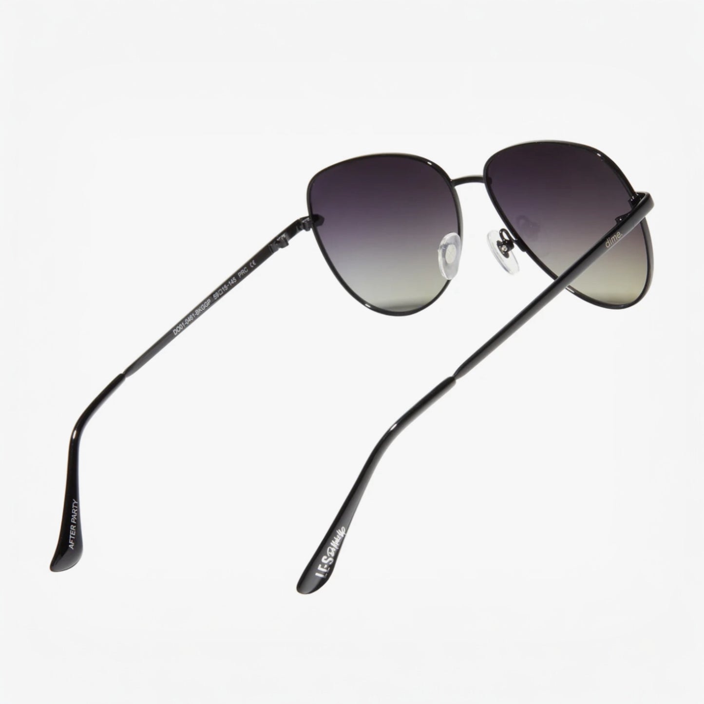 After Party Sunglasses: Black + Grey Polarized