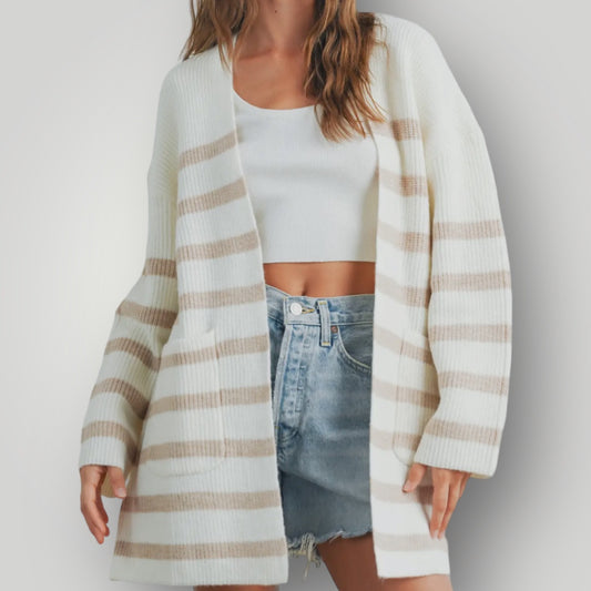 Maxine Striped Cardigan