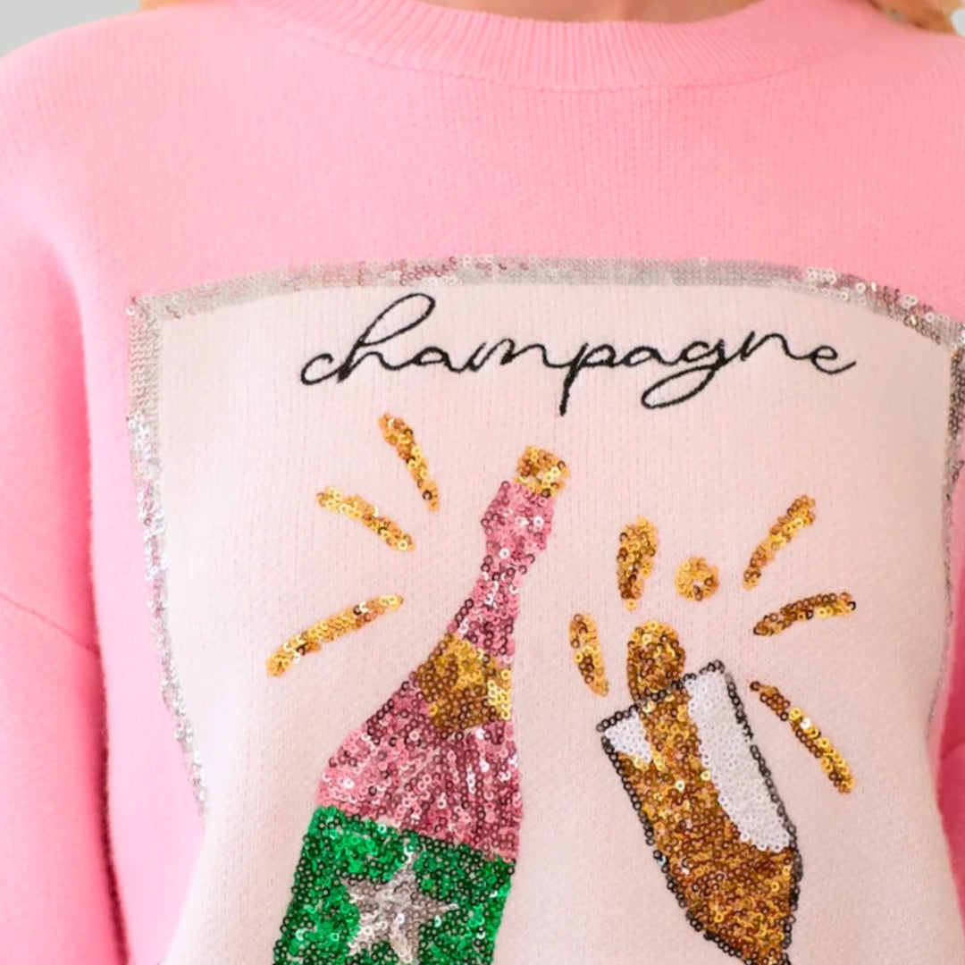 Champagne Please Sweater