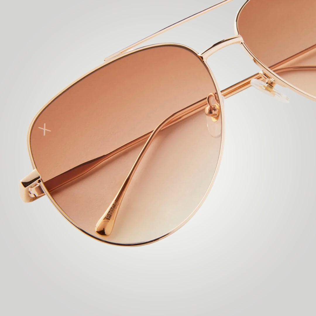 Venice Sunglasses: Gold + Sienna Gradient